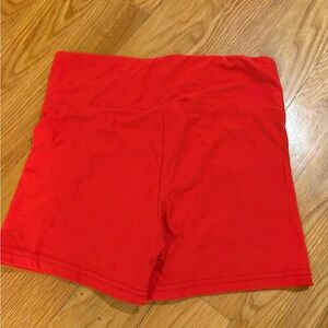 No Boundaries High Waist Red Shorts
